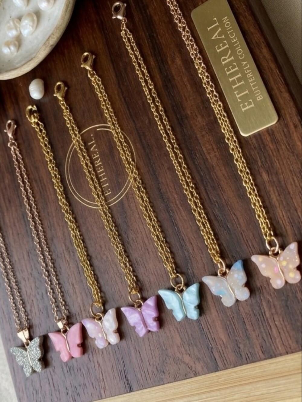 Pick 1 !!! Butterfly Chain Necklace in Different Shades